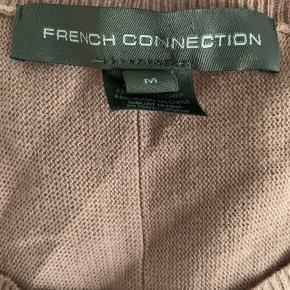 French Connection Womens Size Medium Pink Pullover Long Sleeve Sweater - Picture 4 of 6